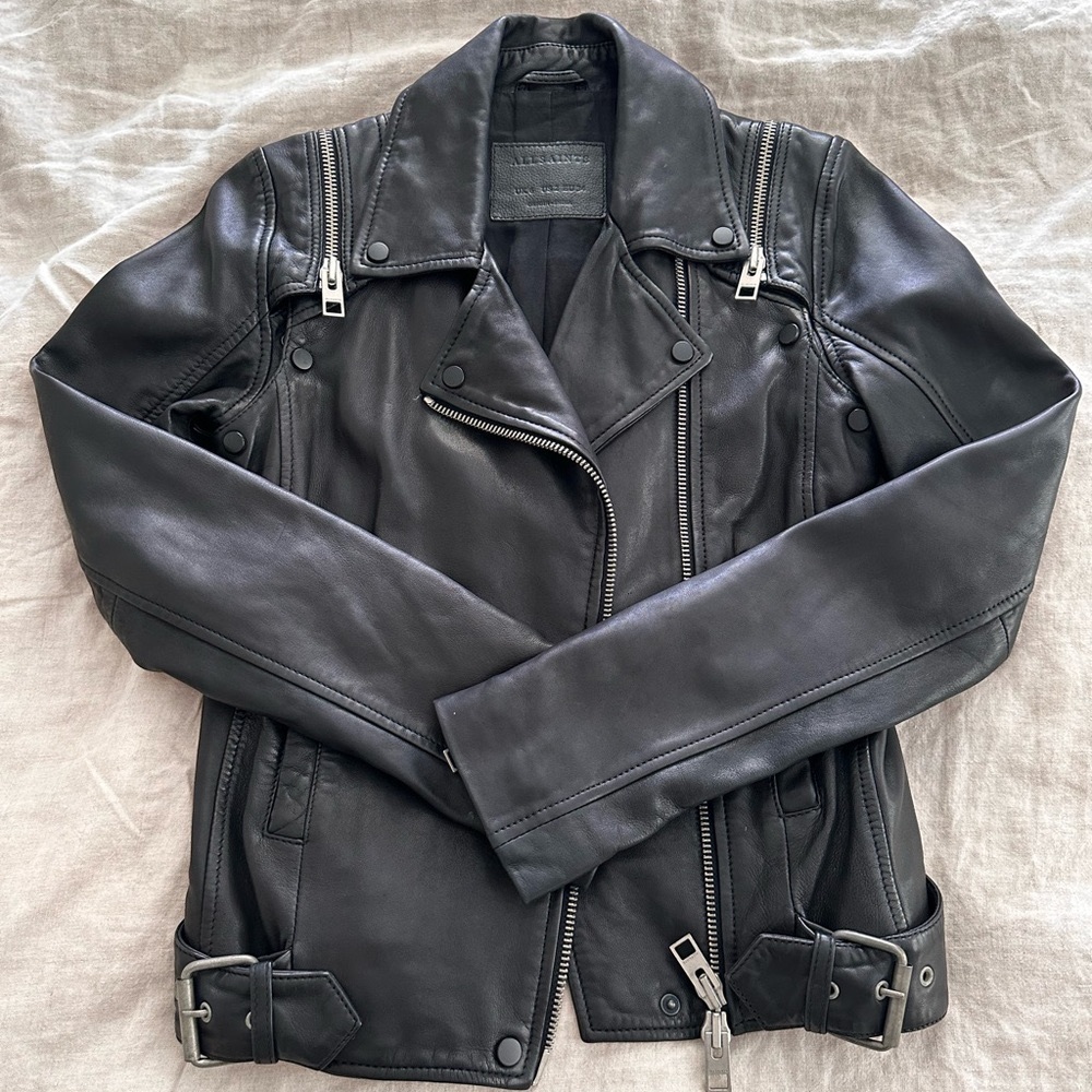 All Saints Leather jacket us2